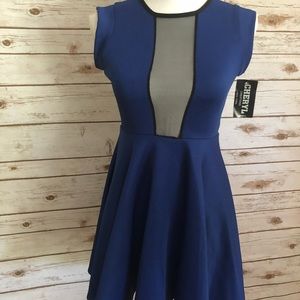 NWT skater style dress with mesh middle and back